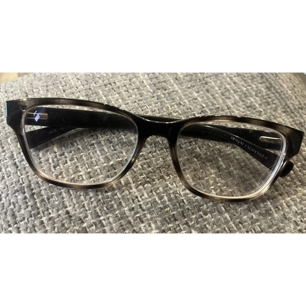 Armani Exchange Eyeglasses Frames Only AX3077 8333 Clear/Black 54-17-145